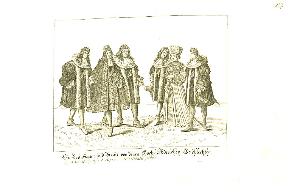 Nürnberger Zierde - Böner - 137 - Adeliche Hochzeit Braut Bräutigam