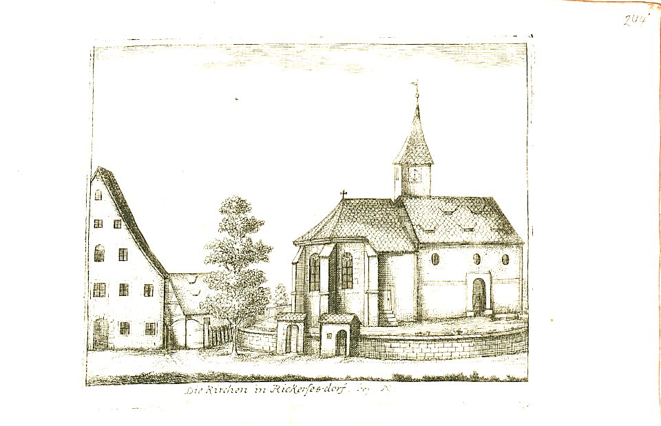 Nürnberger Zierde - Böner - 244 - Die Kirchen in Rickersdorf