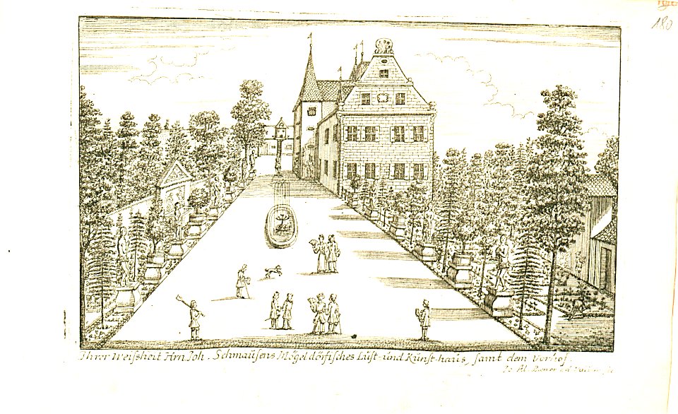 Nürnberger Zierde - Böner - 180 - Schmaußens Lusthaus samt Vorhof