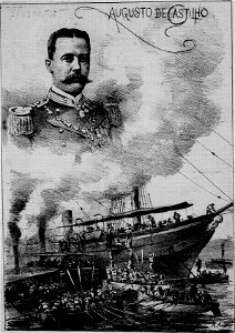 O capitão de fragata Augusto de Castilho, commandante da corveta portugueza, Mindello e o episodio do asylo concedido aos revoltosos brasileiros que assim ficaram salvos da morte em 13 de Março de 1894 - no porto do Rio de Janeiro