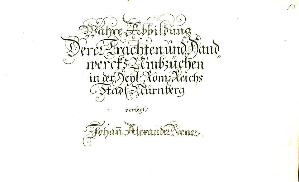 Nürnberger Zierde - Böner - 135 - Abbildung Trachten und Handwerk