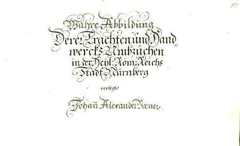 Nürnberger Zierde - Böner - 135 - Abbildung Trachten und Handwerk