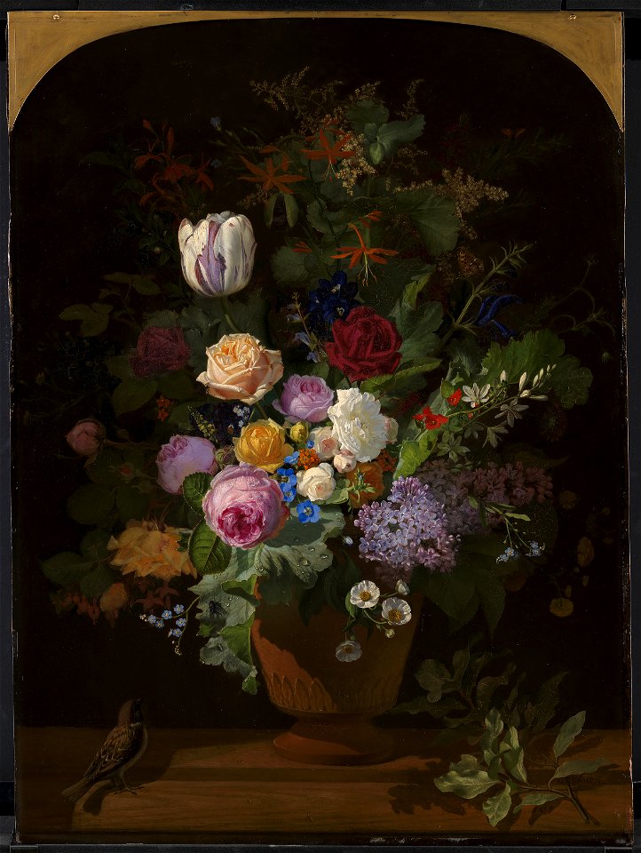O.D. Ottesen - Flowers in a Vase - KMS865 - Statens Museum for Kunst