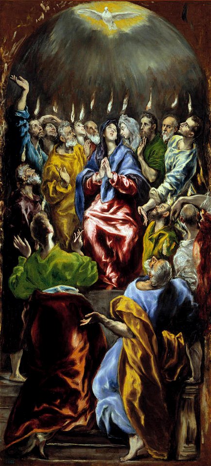 O Pentecostes por El Greco, Museu do Prado