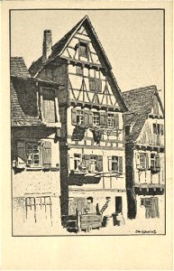 O Ubbelohde - Stiefelhof (Federzeichn-AK Gebr. Metz 1919)