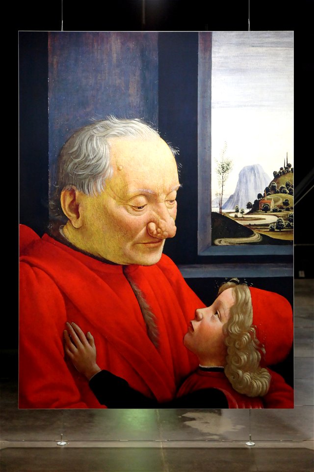 Oberhausen - Gasometer - Der schöne Schein - Old man and grandson (Ghirlandaio) 01 ies