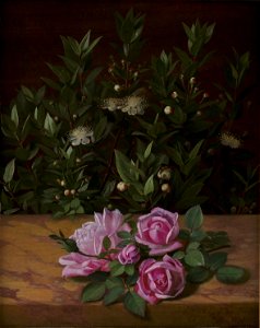 O.D. Ottesen - Roses and Myrtles - KMS7253 - Statens Museum for Kunst