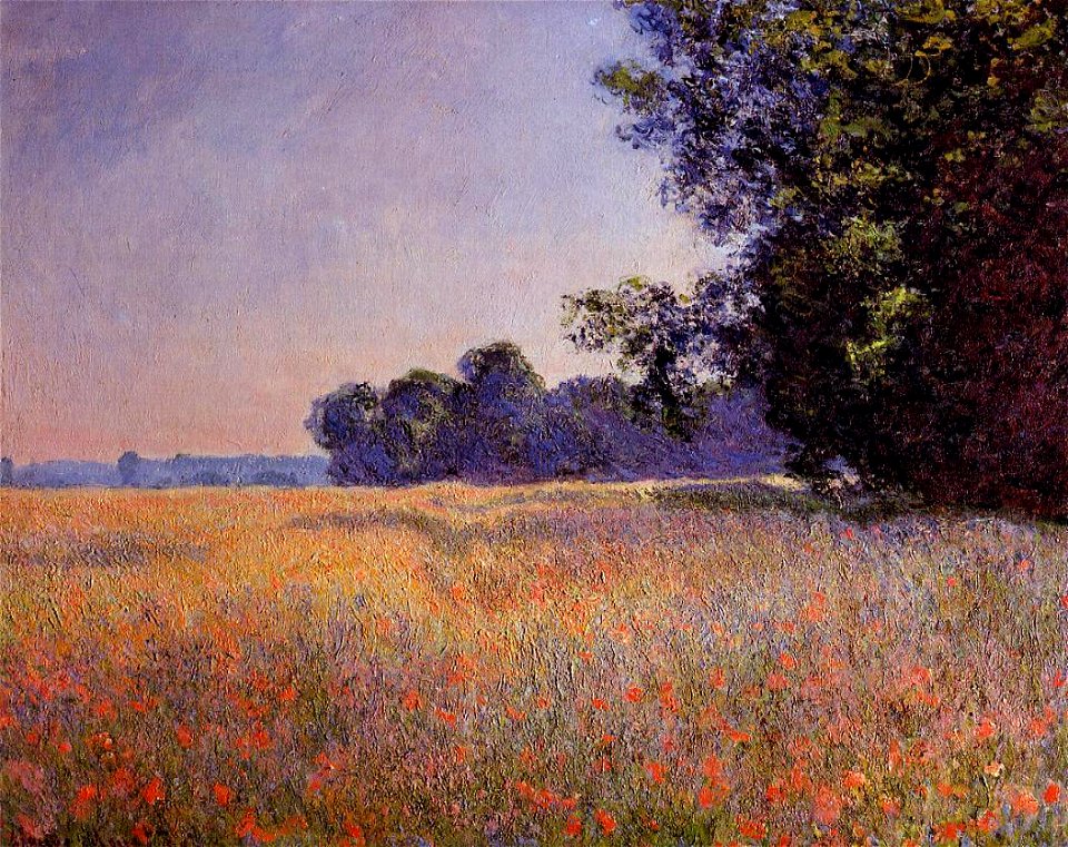 Oat and Poppy Field Giverny