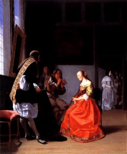 Jacob Ochtervelt - Musical Company in an Interior - WGA16621