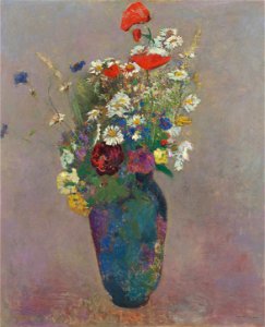 Odilon Redon - Vision- vase of flowers - Google Art Project. Free illustration for personal and commercial use.