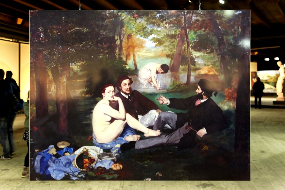 Oberhausen - Gasometer - Der schöne Schein - Le Déjeuner sur l'herbe (Manet) 01 ies