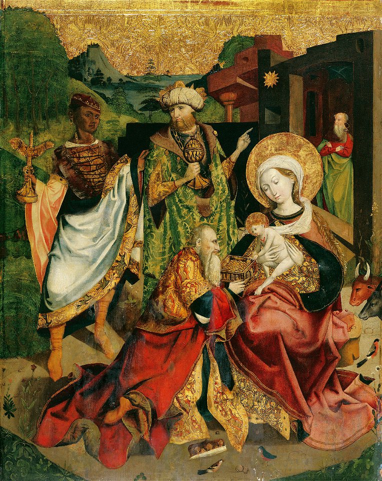 Oberösterreichischer Maler - Anbetung der Hl. Drei Könige - 4966 - Kunsthistorisches Museum