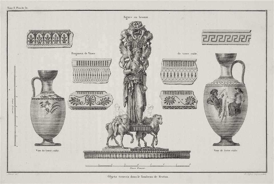 Objets trouvés dans le tombeau de Festus - Choiseul-gouffier Gabriel Florent Auguste De - 1809
