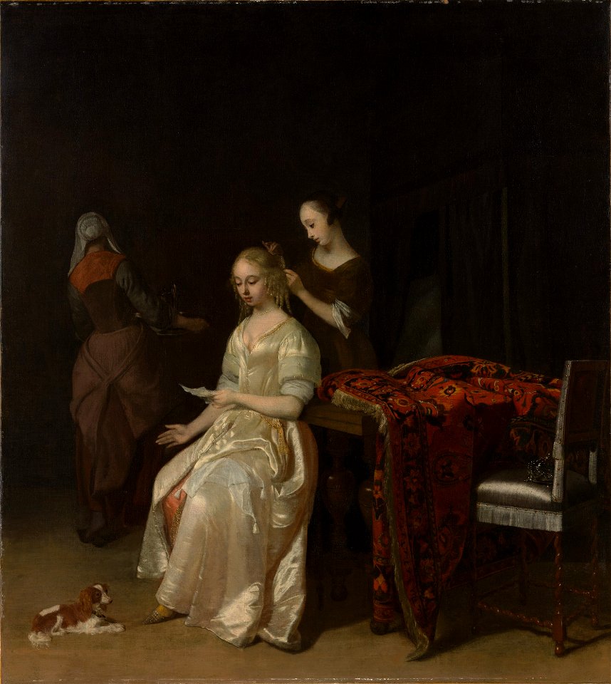 Jacob Ochtervelt - The Love Letter (MET-Museum)