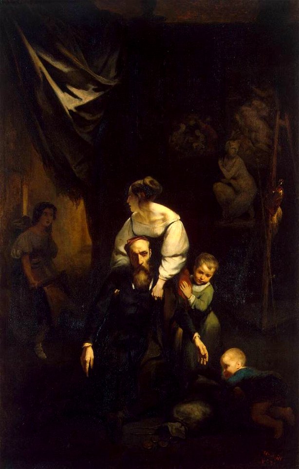Octave Tassaert - Death of Correggio - WGA22031