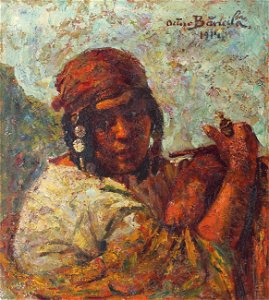 Octav Bancila - Tigancusa cu basma rosie (2)