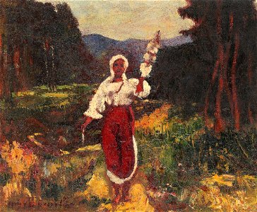 Octav Bancila - Ciobanita cu fuior