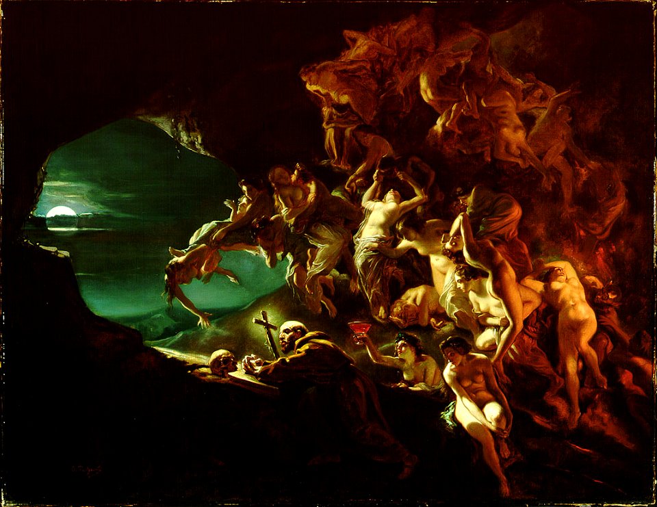 Octave Tassaert - La Tentation de saint Hilarion