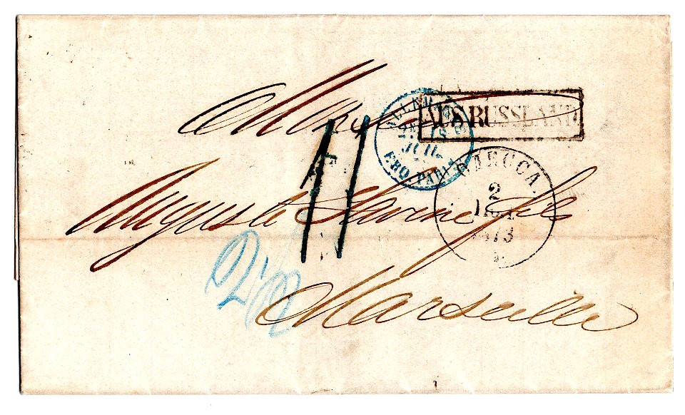 Odessa - Marseille 1873-07-02 cover