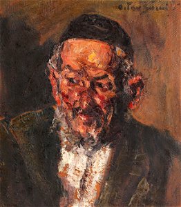 Octav Bancila - Portretul unui evreu din Iasi. Free illustration for personal and commercial use.