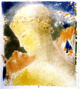 Odilon Redon - Béatrice. Free illustration for personal and commercial use.