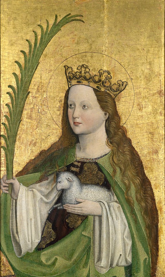 Oberschwäbischer Meister um 1480 Hl Agnes