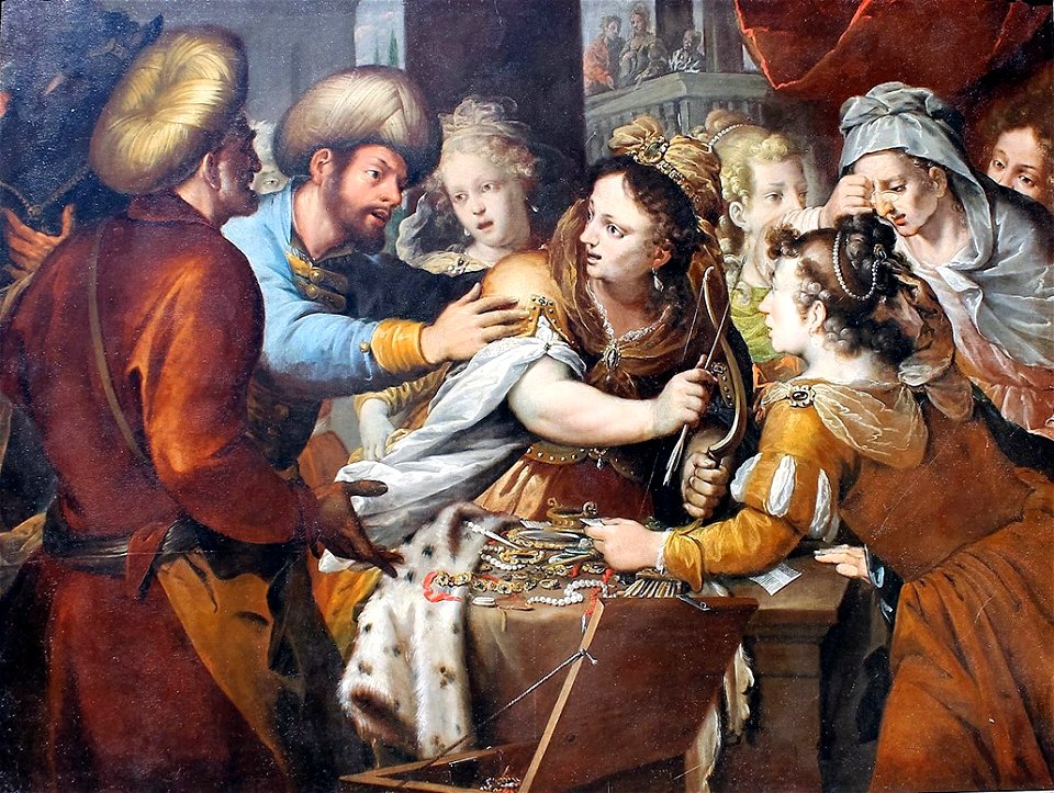 Odysseus entdeckt Achilles unter den Töchtern des Lykomedes 17Jh