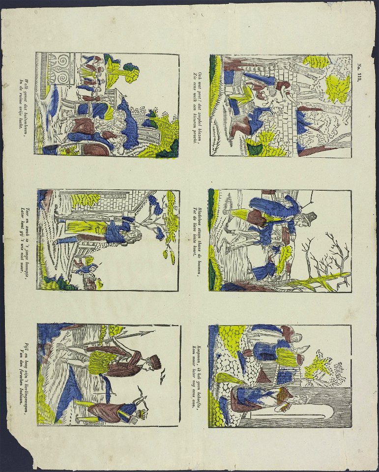 Och wat een pret! dat zeepbel blazen-Catchpenny print-Borms 0828