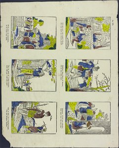 Och wat een pret! dat zeepbel blazen-Catchpenny print-Borms 0828