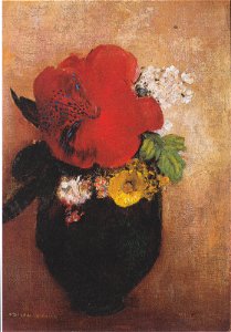 Odilon Redon - Der rote Mohn - nach 1895