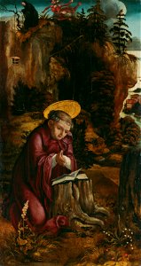 Oberösterreichischer Maler - Der hl. Benedikt vor der Höhle in Subiaco - 4981 - Kunsthistorisches Museum