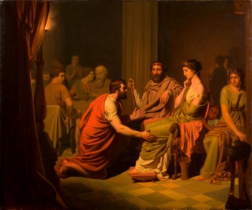 Odysseus before Alcinous, King of the Phaeacians (August Malmström) - Nationalmuseum - 117888