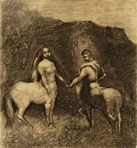 Odilon Redon CENTAURE ET CENTAURESSE