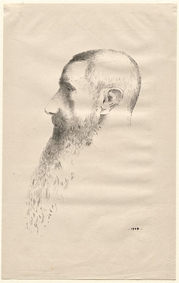 Odilon Redon (French, 1840-1916), Auguste Clot (French, 1858-1936) - Roger Marx - 1964.27 - Cleveland Museum of Art