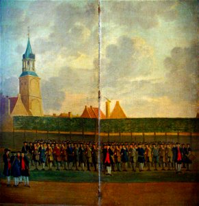 Oefenterrein schutterij door Simon Klapmuts