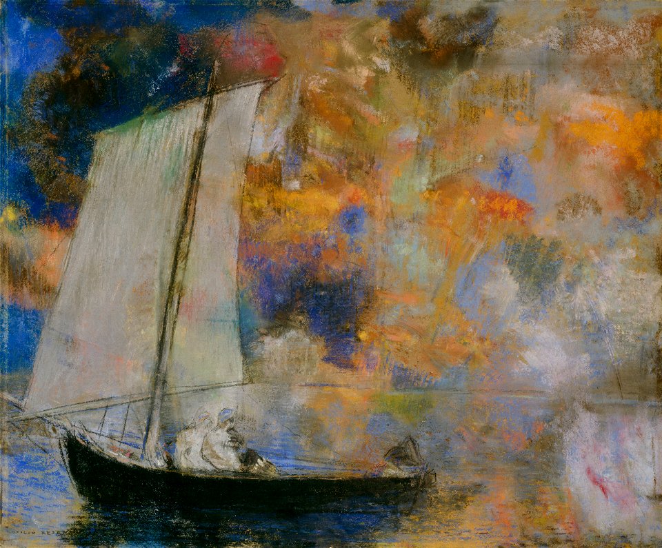 Odilon Redon - Flower Clouds - Google Art Project