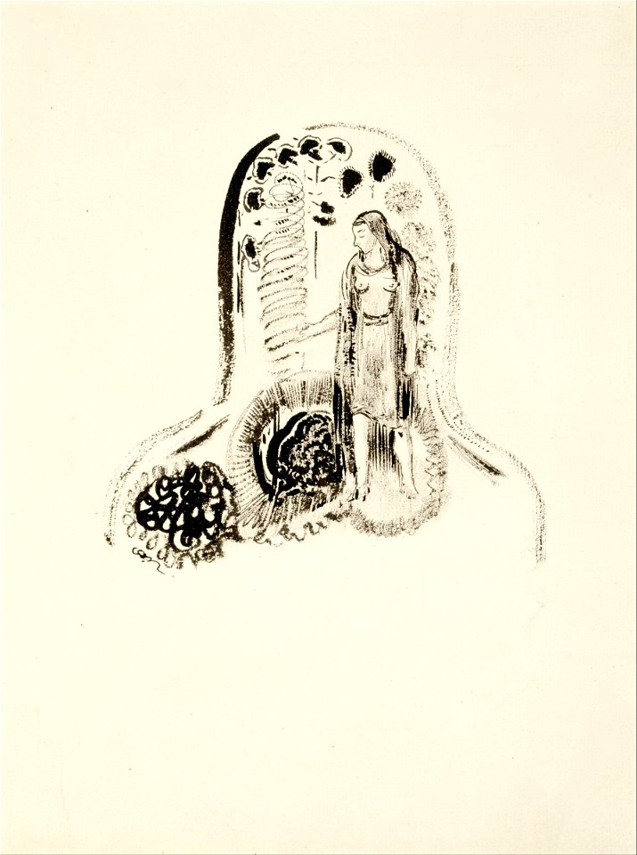 Odilon Redon - Jeune Fille dans un Jardin de Fleurs - Google Art Project