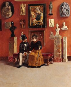 Odoardo Borrani Rendezvous in den Uffizien 1878