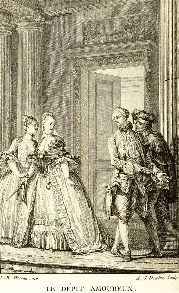 Oeuvres de Molière -Le Dépit amoureux - Bret - Antoine-Jean Duclos