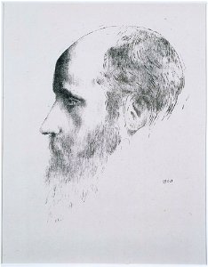 Odilon Redon - Portrait of Vuillard (Artist's Proof) - Google Art Project