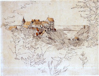 Ernst Ferdinand Oehme - Schloss Colditz in Sachsen