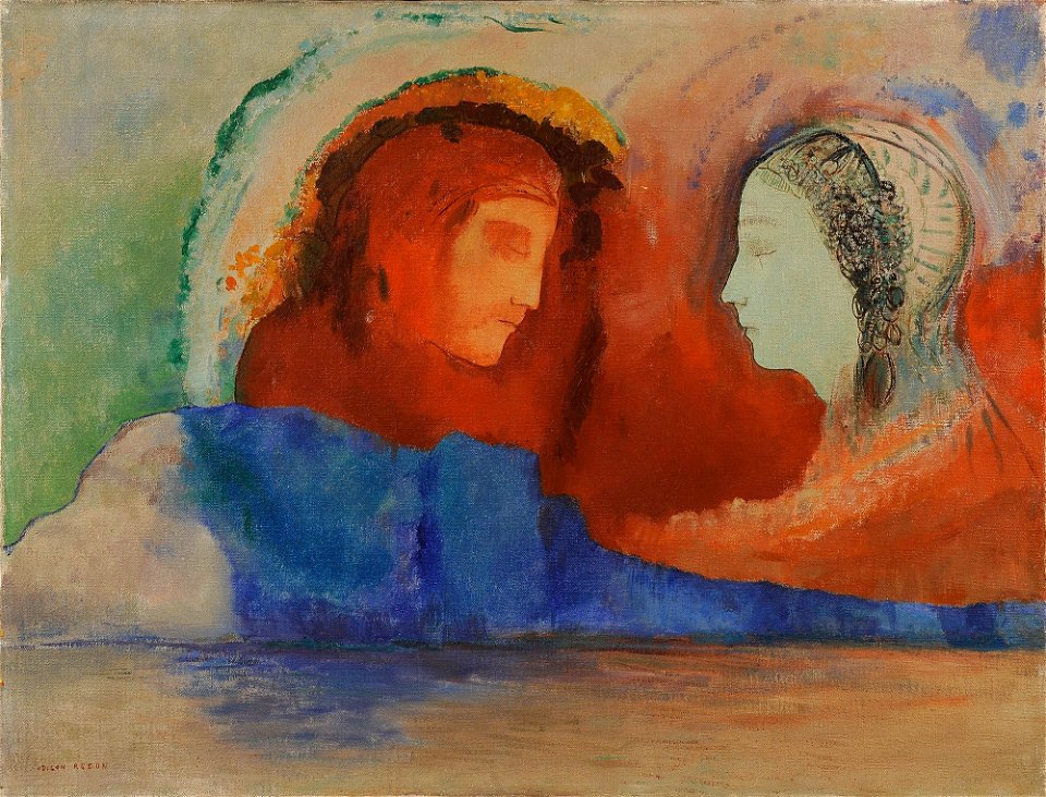 Odilon Redon - Dante et Béatrice - Uehara Museum of Art