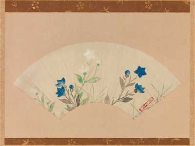 Ogata Kōrin - Chinese Bellflowers - 1975.268.64 - Metropolitan Museum of Art