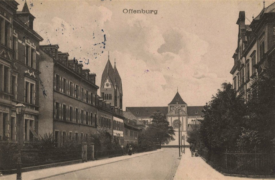 Offenburg, Baden-Württemberg - Straßenansicht (Zeno Ansichtskarten)