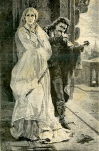 Ofelia e Amleto, - quadro di Alessandro Rinaldi