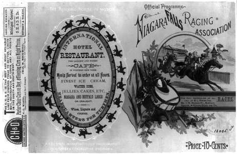 Official programme, Niagara Falls Racing Association LCCN2003674200. Free illustration for personal and commercial use.