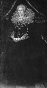 Okänd kvinna av Bielkeätten (Jacob van der Doort) - Nationalmuseum - 15093. Free illustration for personal and commercial use.