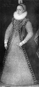 Okänd kvinna troligen tysk furstinna (kallad Anna, 1526-1591, prinsessa av Hessen) - Nationalmuseum - 15777. Free illustration for personal and commercial use.