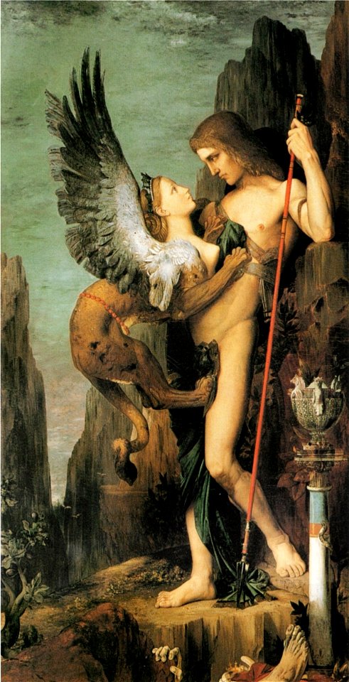 Oedipus und die Sphinx (Gustave Moreau)