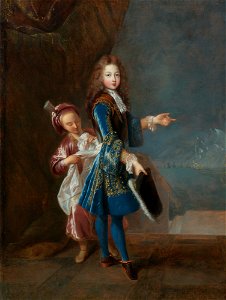 Oil on canvas portrait of Louis Alexandre de Bourbon, Légitimé de France, Count of Toulouse by François de Troy